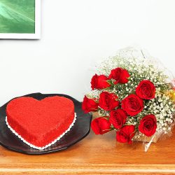 Anniversary Cake and Flowers Karachi - Same Day Flowers