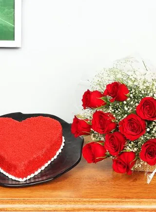 Anniversary Cake and Flowers Karachi - Same Day Flowers