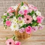 Flowers in a Basket - Same Day Flowers