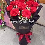 Red Roses Bouquet Online Faisalabad - SameDayFlowers.pk