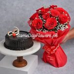 Anniversary Flowers and Cake Lahore - SameDayFlowers.pk