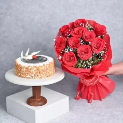 Cake and Roses Delivery Pakistan - Same Day Flowers