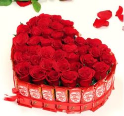 Kitkat Chocolate with Rose Pakistan - Same Day Flowers