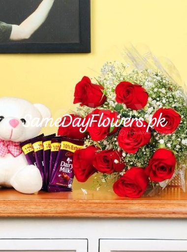 Combo Deal Flowers Faisalabad - SameDayFlowers.pk