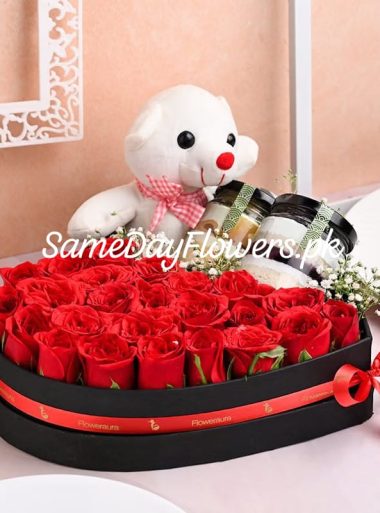 Flowers and Teddy Islamabad - SameDayFlowers.pk