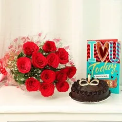 Anniversary Flowers and Cake Gujrat - SameDayFlowers.pk