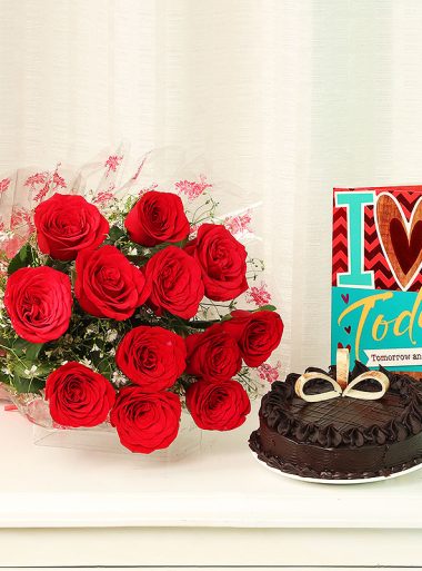 Anniversary Flowers and Cake Gujrat - SameDayFlowers.pk