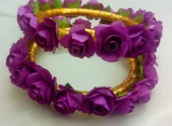 Buy Premium Purple Flowers Bangles