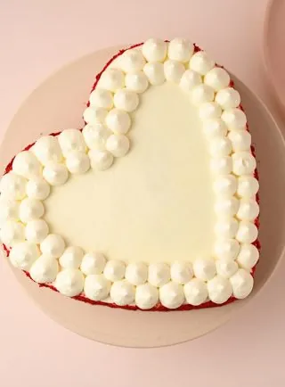Red Velvet Heart Cake Pakistan - Same Day Flowers