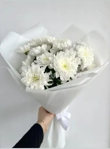 White Bouquet Online - Same Day Flowers