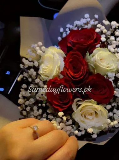 Buy Now Baby Breath Roses - Same Day Flowers