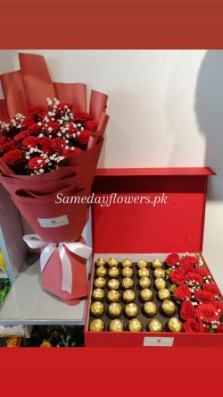 Valentine Flowers and Chocolates Lahore - SameDayFlowers.pk
