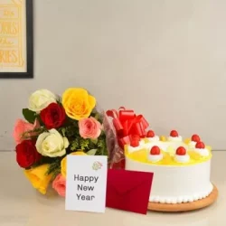 Happy New Year Flowers Karachi - SameDayFlowers.pk