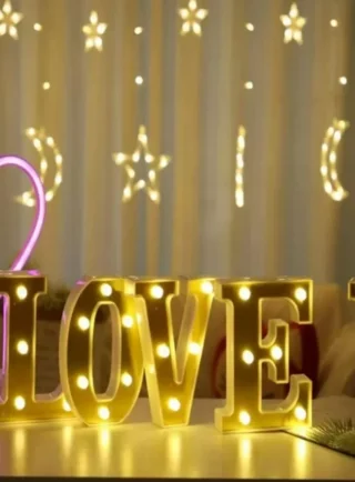 Order Now I Love U Light Up Letters - Same Day Flowers
