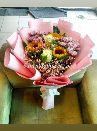 Lively Flowers Bouquet - Same Day Delivery