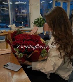 20 Imported Roses Bouquet - Same Day Flowers