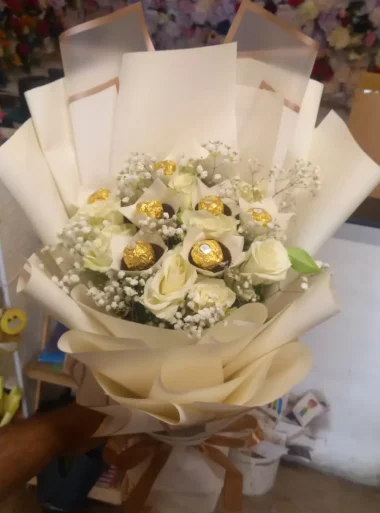 Ferrero Flower Bouquet Delivery Lahore -SameDayFlowers.pk