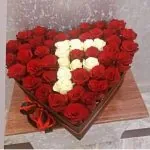 Order Now Heart Flowers Box - Same Day Flowers