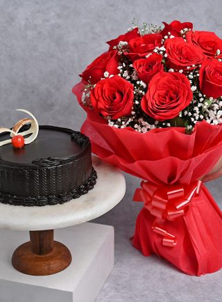 Valentine Cake and Flowers Karachi - SameDayFlowers.pk