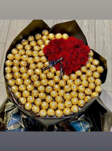 Buy Roses and Ferrero Online - Same Day Flowers