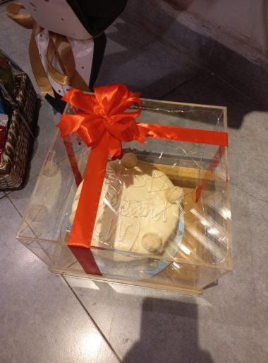 Acrylic Box Valentine Cake - Same Day Flowers