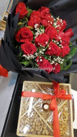 Purchase Now Roses and Dry Fruits