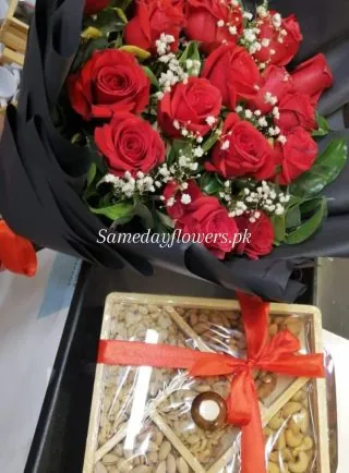 Purchase Now Roses and Dry Fruits