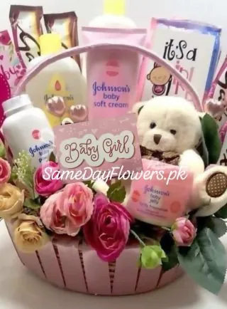 Buy Its a Girl Combo Online - Same Day Flowers
