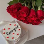 Valentine Flowers and Cake - Same Day Flowers