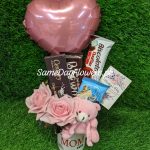 Mug with Flowers for Mother's day Lahore - SameDayFlowers.pk