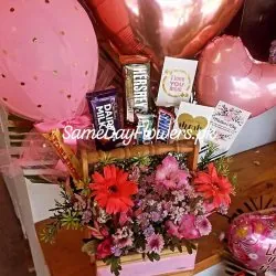 Flower Basket for Mom Multan - SameDayFlowers.pk