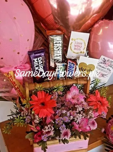 Flower Basket for Mom Multan - SameDayFlowers.pk