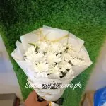 White Flowers Bouquet Delivery Karachi - SameDayFlowers.pk