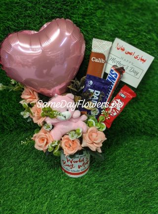 Happy Mother’s Day Flowers Mug Lahore - SameDayFlowers.pk
