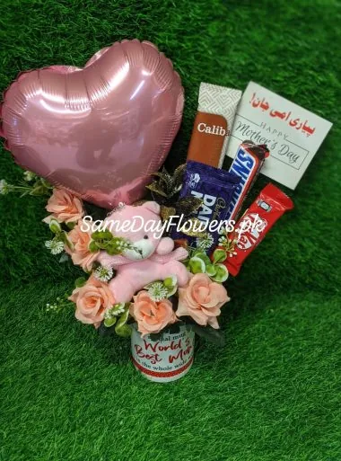 Happy Mother’s Day Flowers Mug Lahore - SameDayFlowers.pk