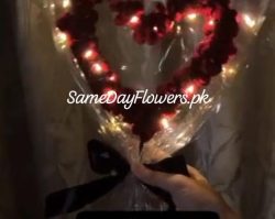 Heart Shape Roses Bouquet - SameDayFlowers.com