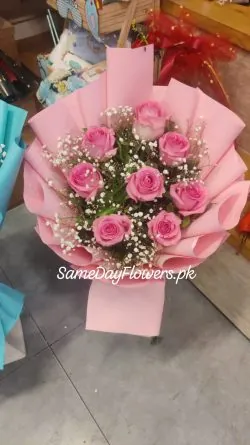 Pink Roses for Mother's Day Lahore - SameDayFlowers.pk