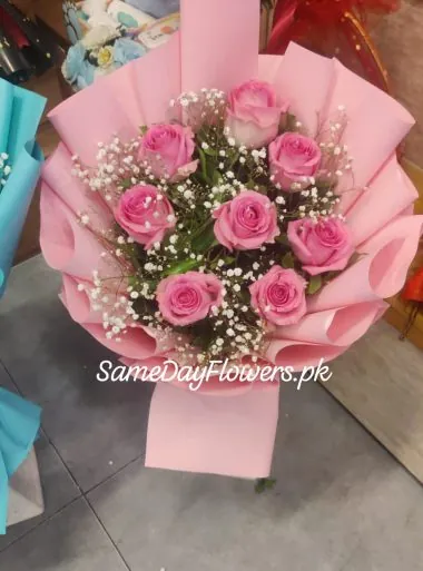 Pink Roses for Mother's Day Lahore - SameDayFlowers.pk