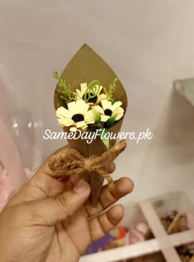 Mini Bouquet of Paper Flowers Lahore - FromYouFlowers.pk