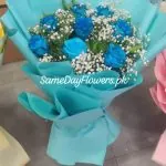 Blue Roses for Father's Day Lahore - SameDayFlowers.pk