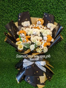Teddy Bouquet Lahore - SameDayFlowers.pk