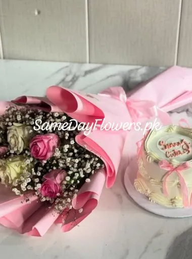 Flower and Cake Lahore - SameDayFlowers.pk