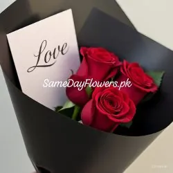 Red Roses with Love Lahore - SameDayFlowers.pk