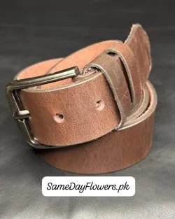 Men’s Dress Belt Brown Karachi - SameDayFlowers.pk