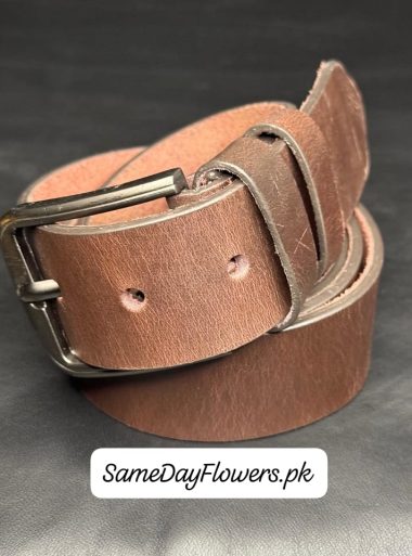 Men’s Dress Belt Brown Karachi - SameDayFlowers.pk