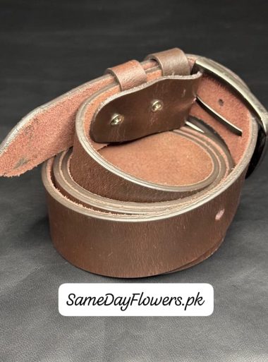 Men’s Dress Belt Brown Karachi - SameDayFlowers.pk