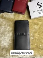 Genuine Leather Long Wallet Pakistan - SameDayFlowers.pk