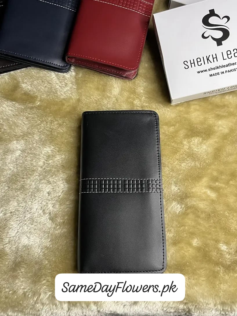 Genuine Leather Long Wallet Genuine Leather Long Wallet Pakistan - SameDayFlowers.pk