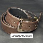 Formal Brown Leather Belt Pakistan - SameDayFlowers.pk