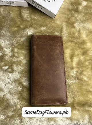 Leather Long Wallet for Men Pakistan - SameDayFlowers.pk